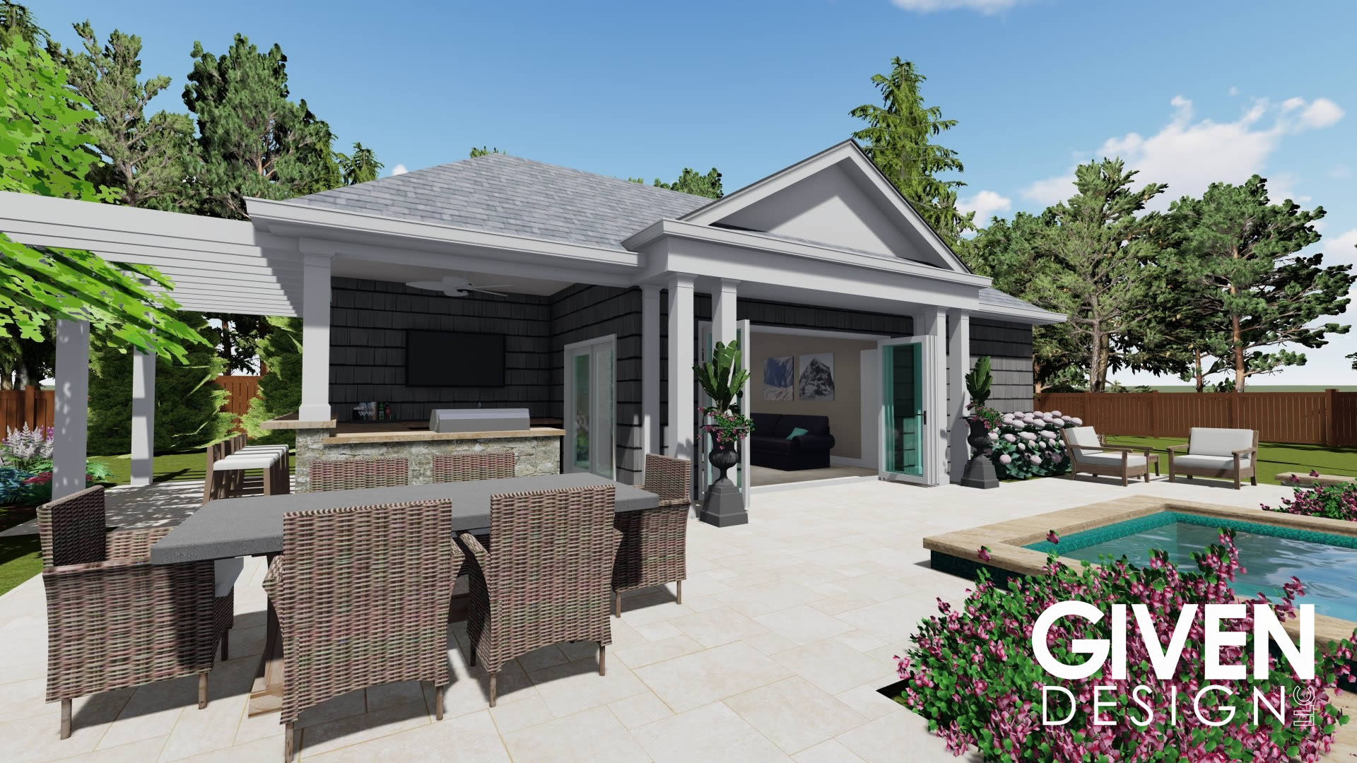 Home Construction Pool House