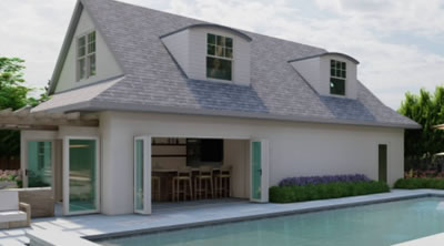 Click here for Traditional Carriage Pool House 